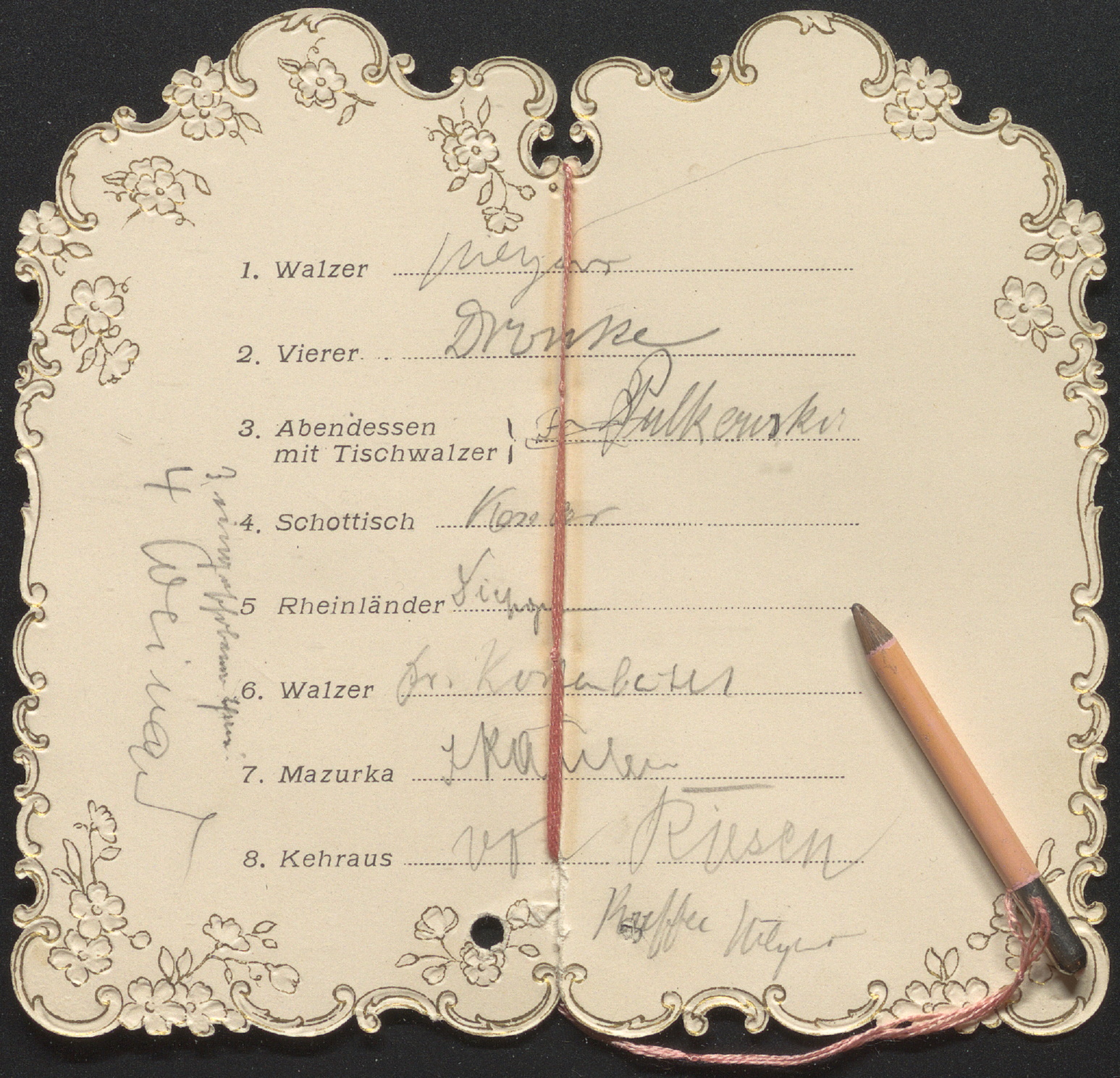 Tanzkarte von Emma Adenauer Stiftung BundeskanzlerAdenauerHaus